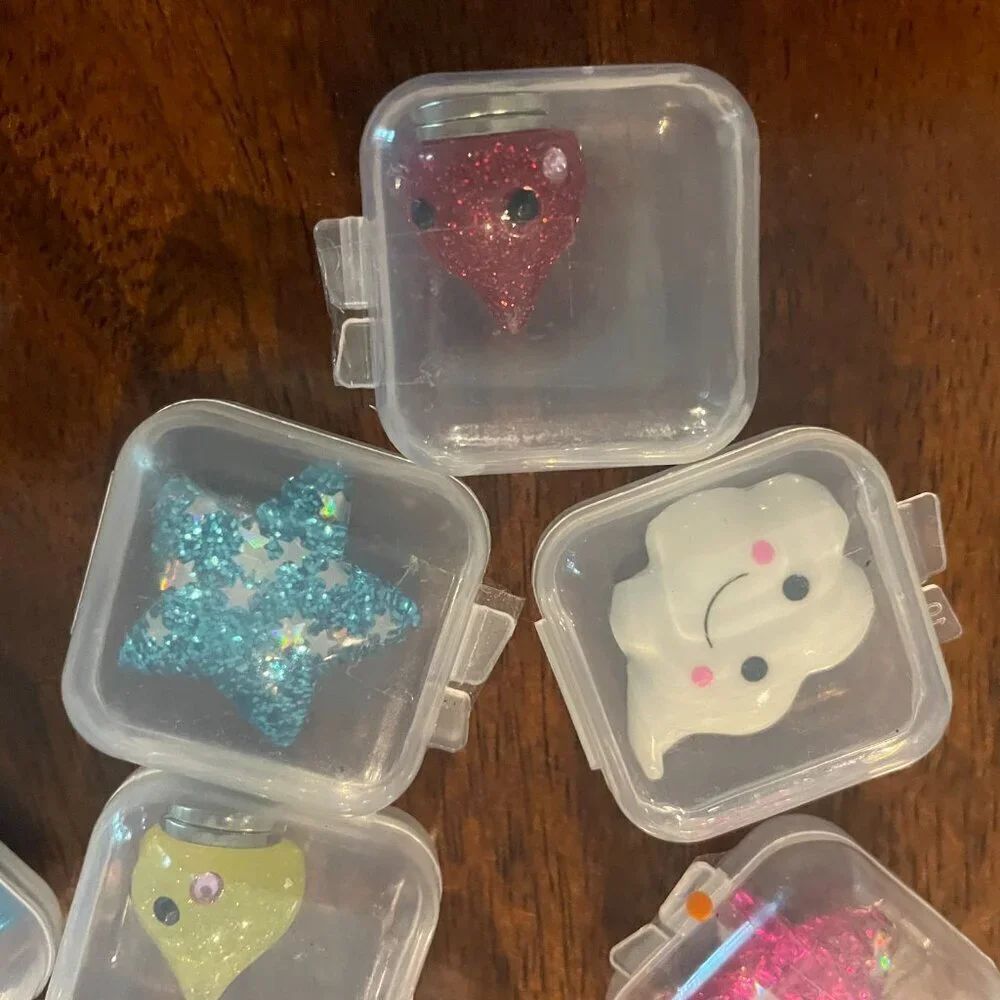 Diamond Painted Magnet Kit Set of 9 Tear Drops, Stars & Cloud Collectible!
